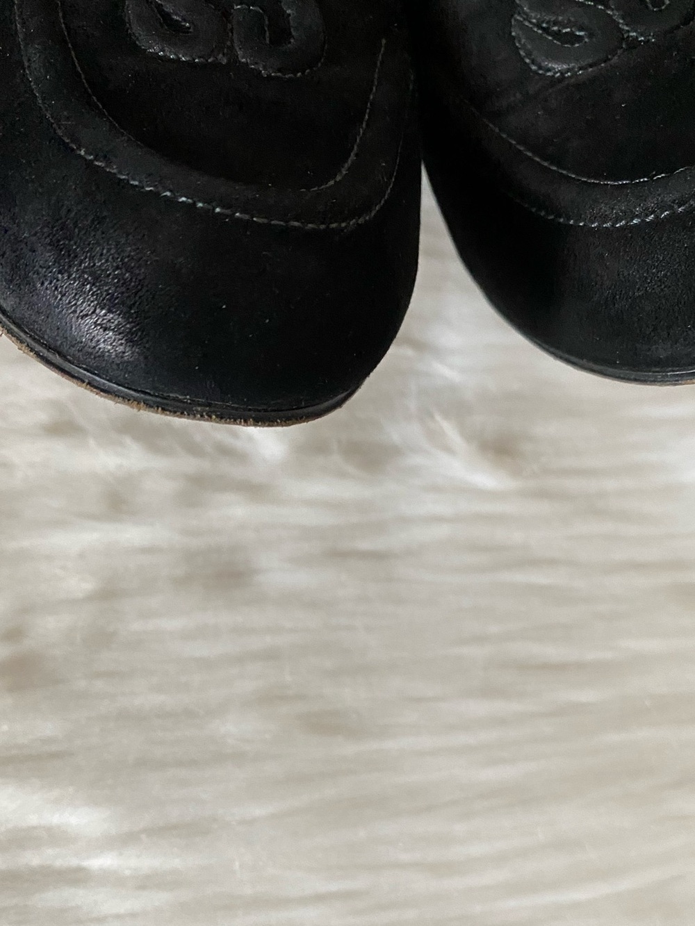 St John Vintage Black Suede Loafers - Picture 11 of 13